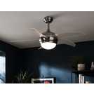 Argos Home Manhattan ceiling fan Satin Nickel 108cm - British product