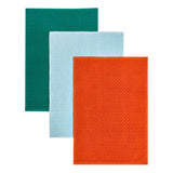 Habitat pack of 3 geo cube terry tea towels, imported from the UK