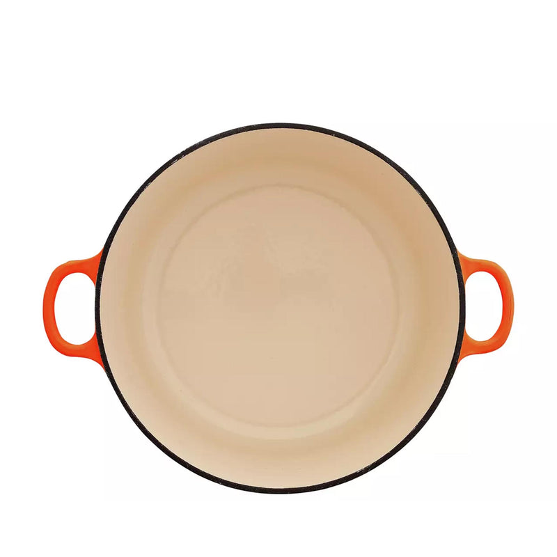 Habitat Cast Iron Casserole Dish Orange 5.3 Litre Large Capacity, UK version