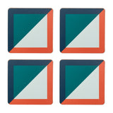 Habitat Geo Cube corkback coasters set of 4 - British product