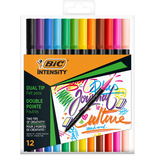 BIC Intensity Dual Tip Colouring Pens GOODS Sainsburys   