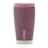 Smash Burgundy Travel Mug Stainless Steel Construction (British brand)
