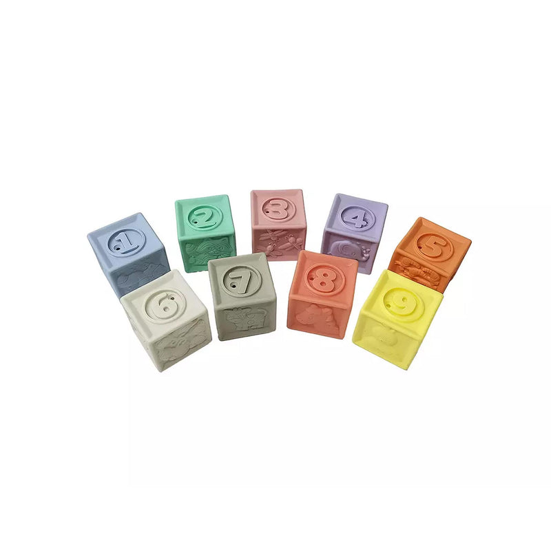 Chad Valley pack of 9 sensory stacking cubes - British product