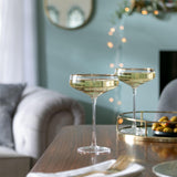 Habitat Gold Rim Champagne Coupe wine glass, UK version