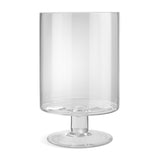 Habitat clear glass hurricane candle holder 11cm , UK version