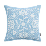Sainsburys Habitat Folk Floral Stitch Denim Cushion 43x43cm- Buy online at McGrocer