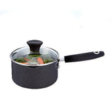 Habitat 16cm black saucepan with tempered glass lid, UK version