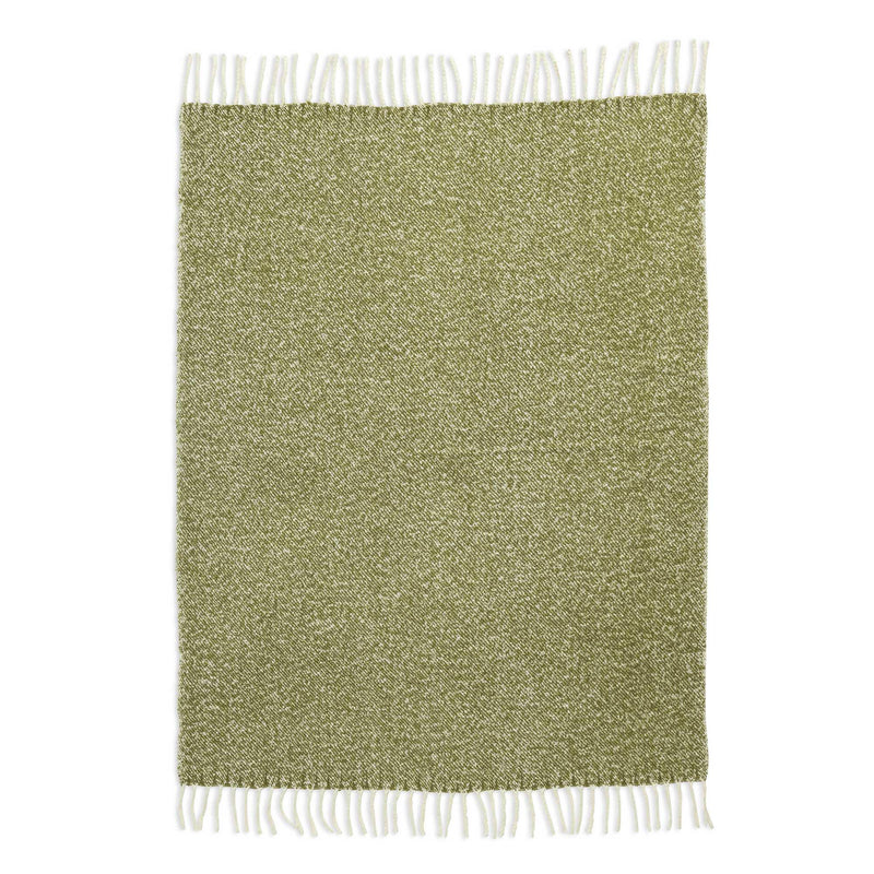 Habitat moss green throw 125x150cm, imported from the UK