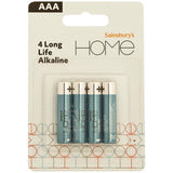 Sainsbury's extra long life AAA batteries 4 pack - British product