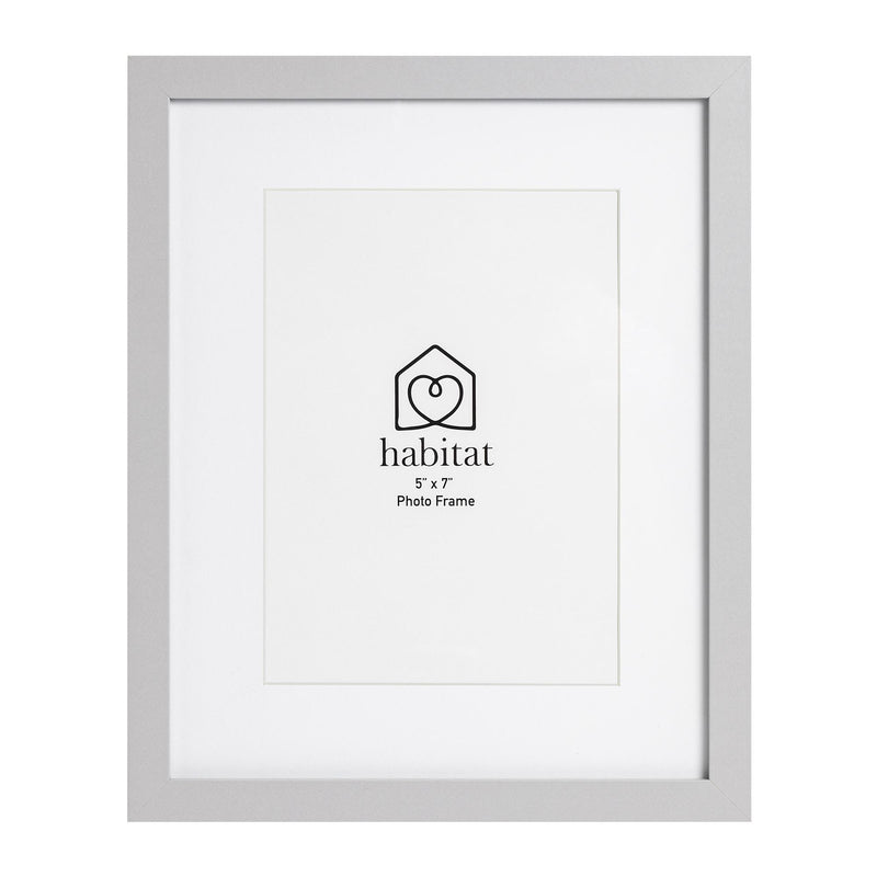 Habitat grey single mount photo frame 5x7 inch, UK version