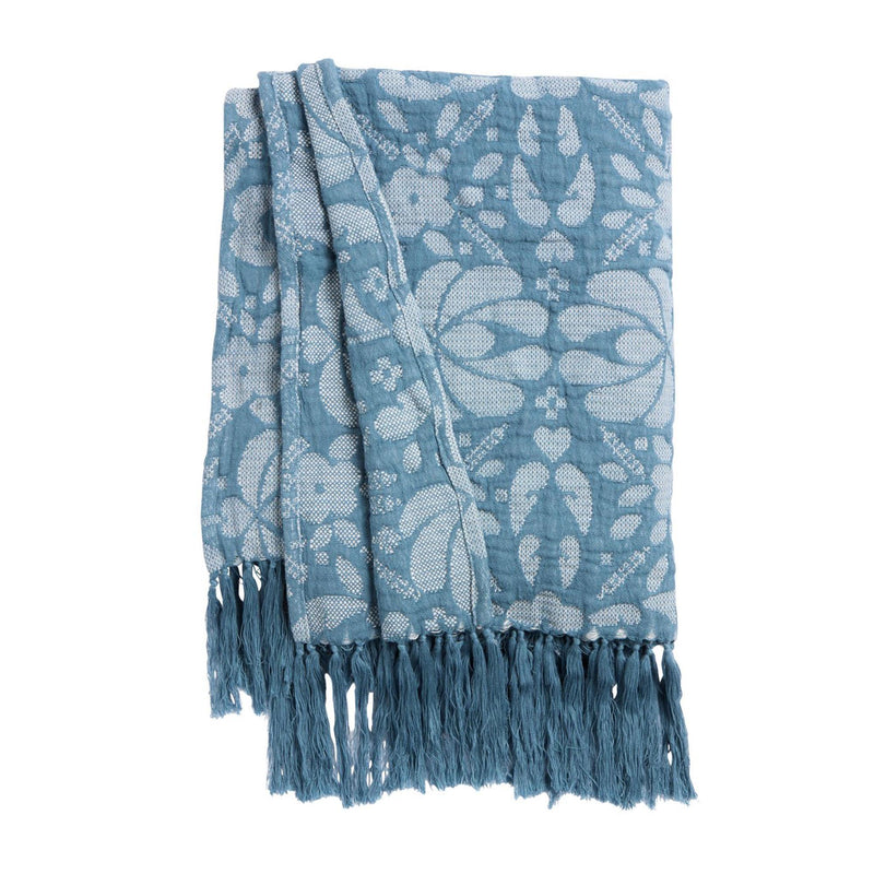 Habitat Folk Floral Throw 125x150cm (British brand)