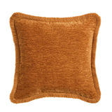 Sainsburys Habitat Fringed Chenille Cushion Umber 43x43 cm- Buy online at McGrocer