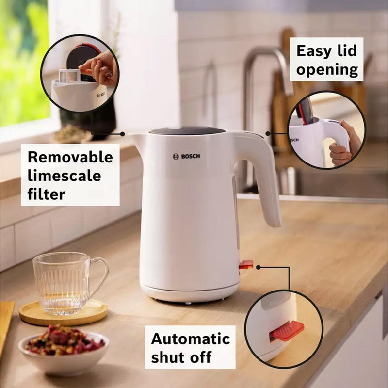 Bosch MyMoment Excite white kettle 1.7L - British product