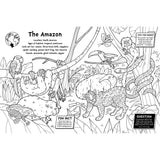 Fact-filled children's colouring book animal or dinosaur edition, UK version