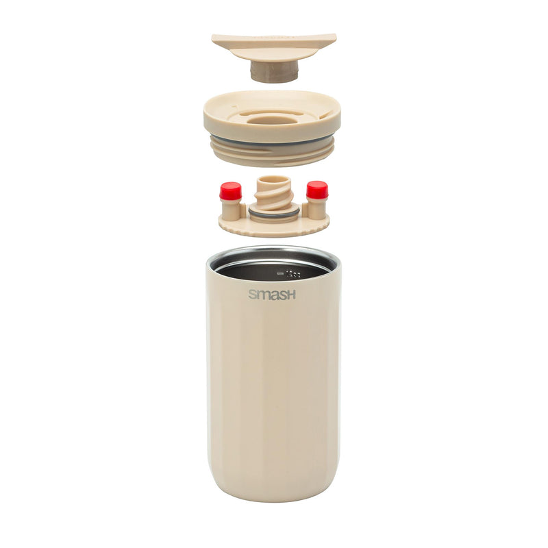 Smash Linear Beige travel coffee cup (British brand)