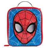 Spiderman lunch bag reverse sequin pattern 8x19.5x23cm (British brand)