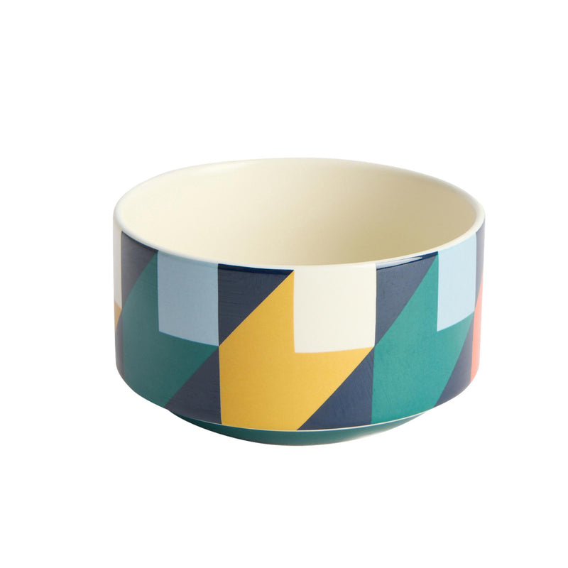 Habitat geo cube print nibble bowl 260ml, UK version