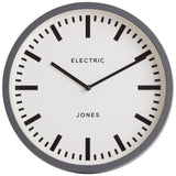 Sainsburys Jones Electric Wall Clock - Grey- Buy online at McGrocer