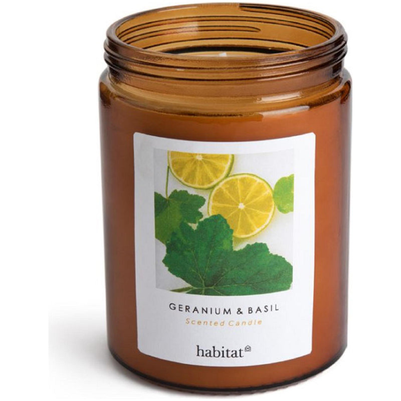 Habitat Scented Jar Candle Geranium Basil, UK version