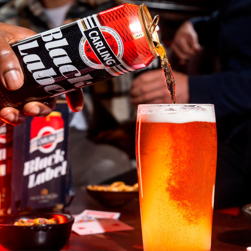 Carling Black Label Premium Lager 660ml, imported from the UK