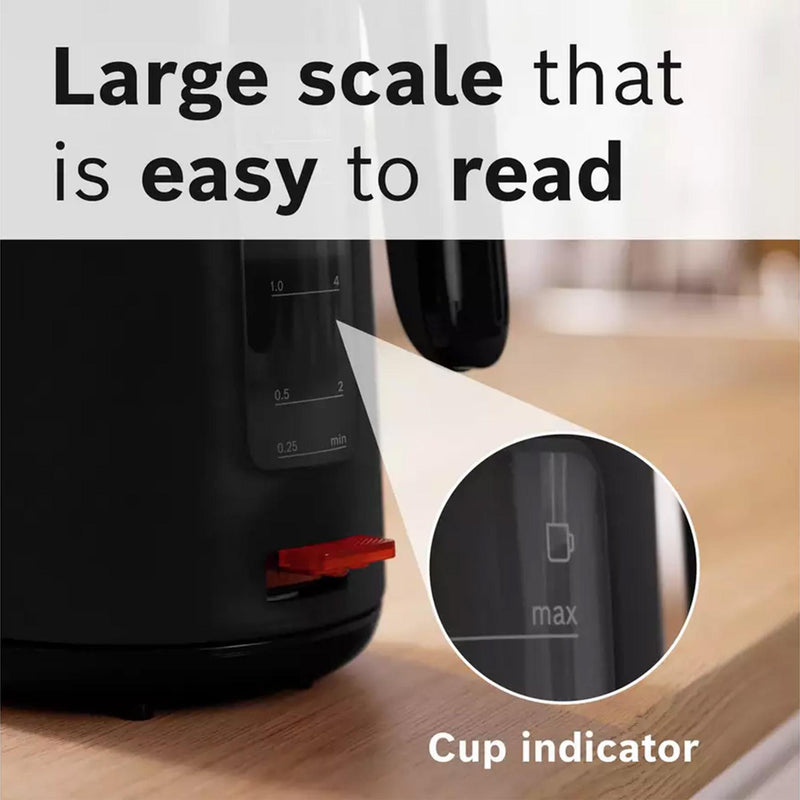 Bosch MyMoment Excite Black Electric Kettle 1.7L - British product