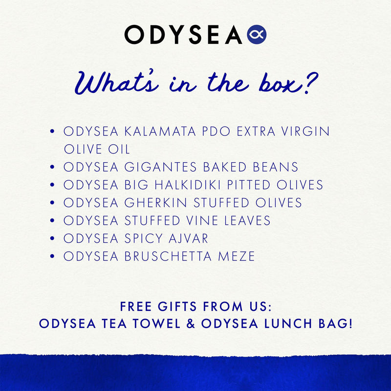 Odysea Greek Antipasti Hamper selection, UK version