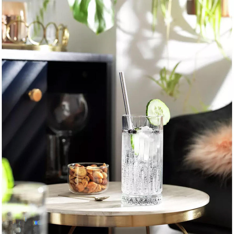 Habitat Pressed Hi Ball Glass 445ml - British product