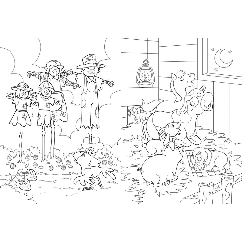 Igloo Books farm colouring book for children, UK version
