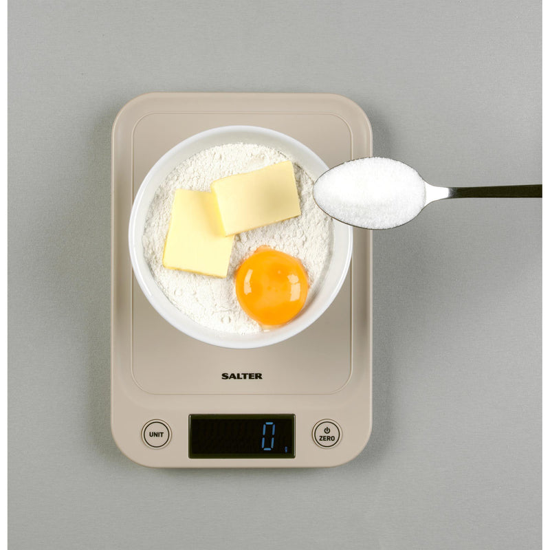 Salter Slim Electronic Scale Taupe 5kg (British brand)
