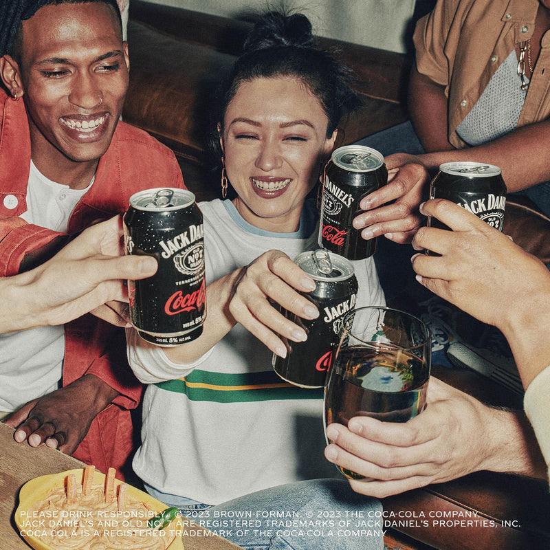 Jack Daniel's & Coca-Cola pre-mixed cocktail 6x250ml, UK version