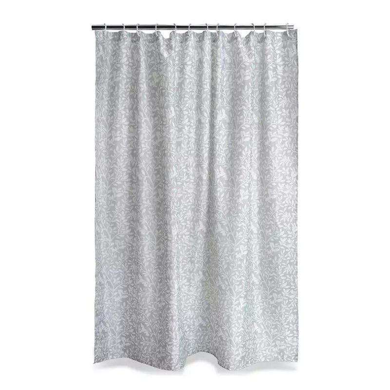 Sainsbury's Home grey floral shower curtain 180x180cm, UK version