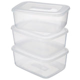Sainsbury's food storage boxes pack of 3 3.9L (British brand)