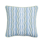 Sainsburys Sainsbury's Home Wiggle Stripe Printed Piped Cushion 43x43cm- Buy online at McGrocer