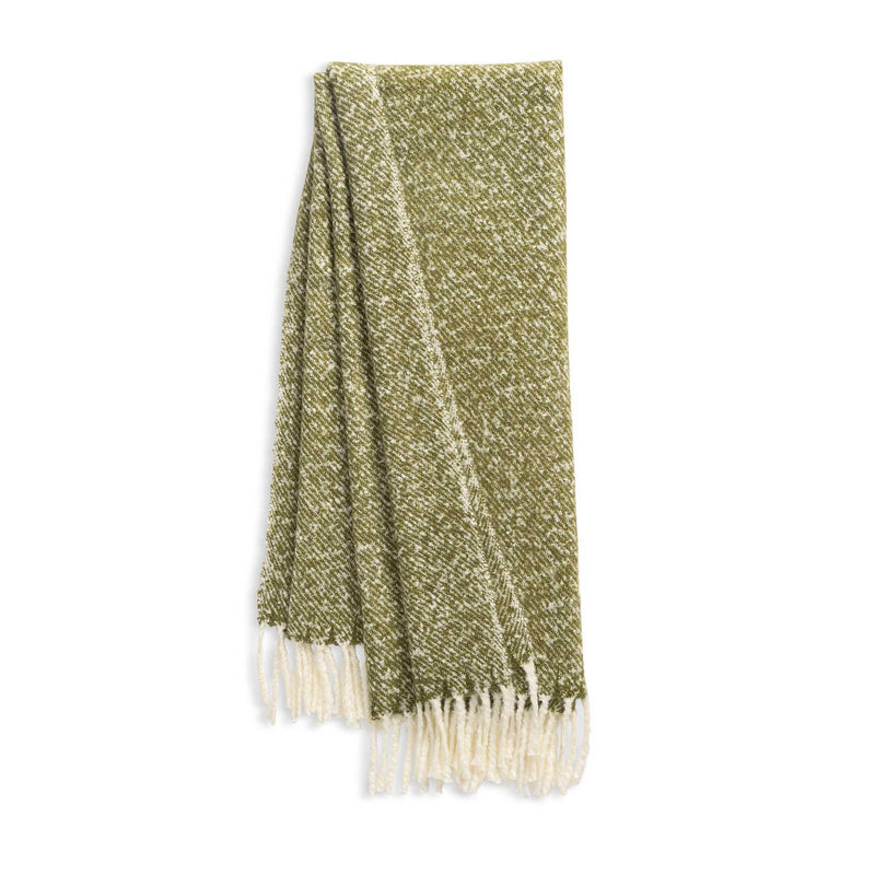 Habitat moss green throw 125x150cm, imported from the UK