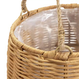 Habitat hand-woven rattan hanging basket 15x18cm, British brand