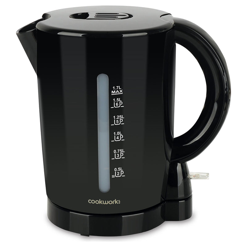 Cookworks electric kettle black 1.7 litre - British product