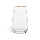 Sainsburys Habitat Gold Rim Hi Ball Glass 710ml- Buy online at McGrocer