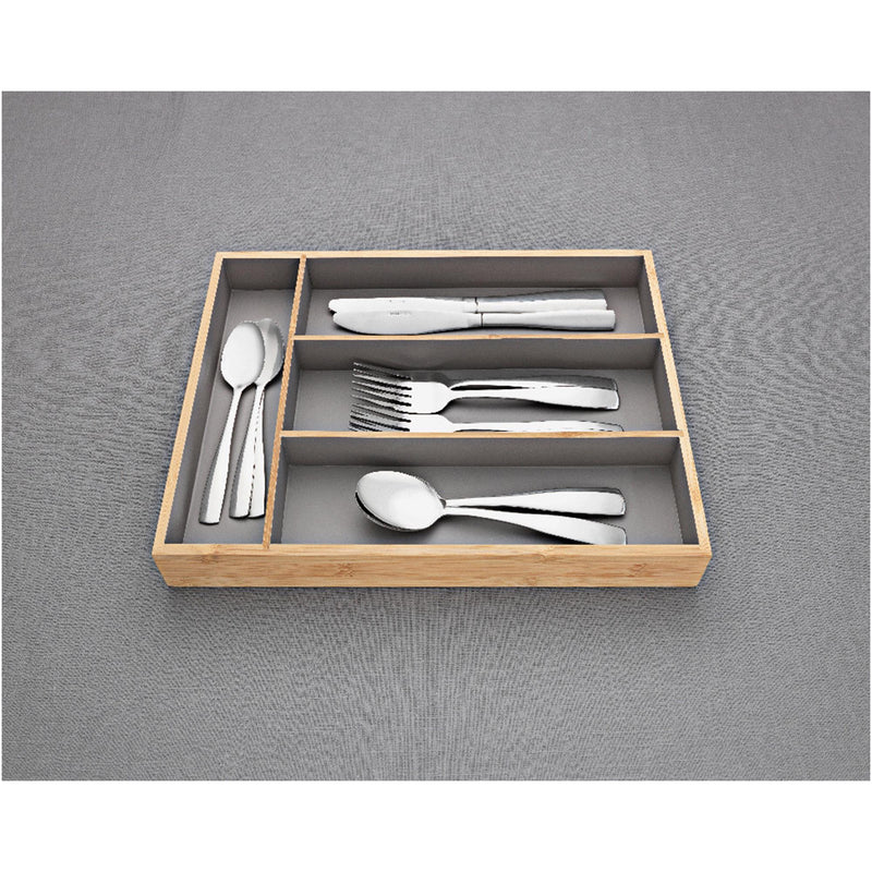 Habitat bamboo cutlery drawer with 4 compartments (British brand)