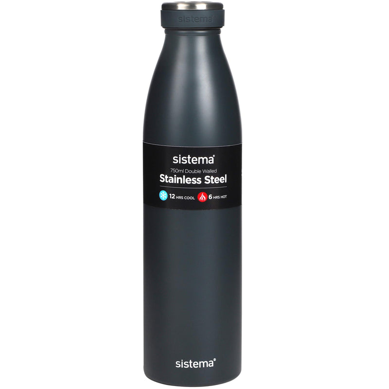 Sistema Hydrate stainless steel bottle multicolour 750ml (British brand)