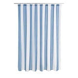 Sainsburys Sainsbury's Home Coastal Vertical Blue Stripe Shower Curtain 180x180cm- Buy online at McGrocer