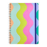 Sainsbury's bold pattern wiro notebook A4 (British brand)