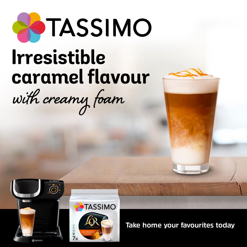 L'OR caramel latte macchiato coffee pods 7 pack, UK version