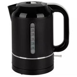 Sainsburys Cookworks Texture Tilly Electric Kettle Black 1.7 Litre- Buy online at McGrocer