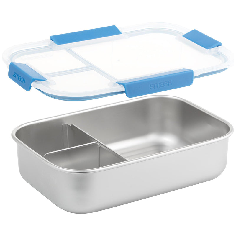 Smash stainless steel bento box blue 1200ml (British brand)