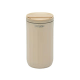 Sainsburys Smash Linear Beige Stainless Steel Travel Mug- Buy online at McGrocer