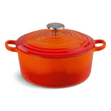 Sainsburys Habitat Cast Iron Casserole Dish Orange 3.3 Litre- Buy online at McGrocer