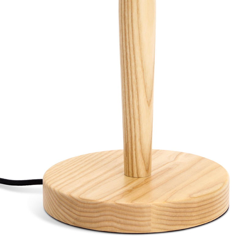 Habitat x Scion black table lamp with ash base, UK version