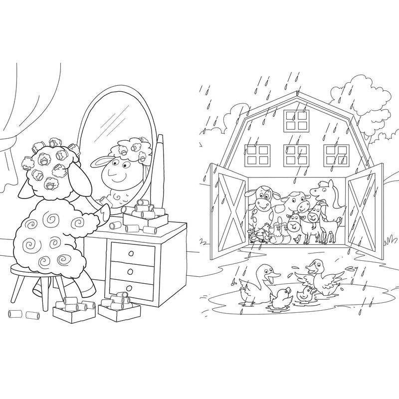 Igloo Books farm colouring book for children, UK version