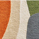 Habitat cushion autumn abstract crewel pattern 43cm, UK version