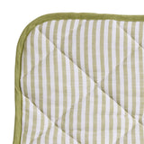 Habitat yarn dye striped bedding set olive green - British product